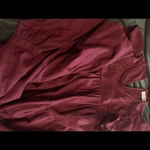 NWOT burgundy maxi dress XXL